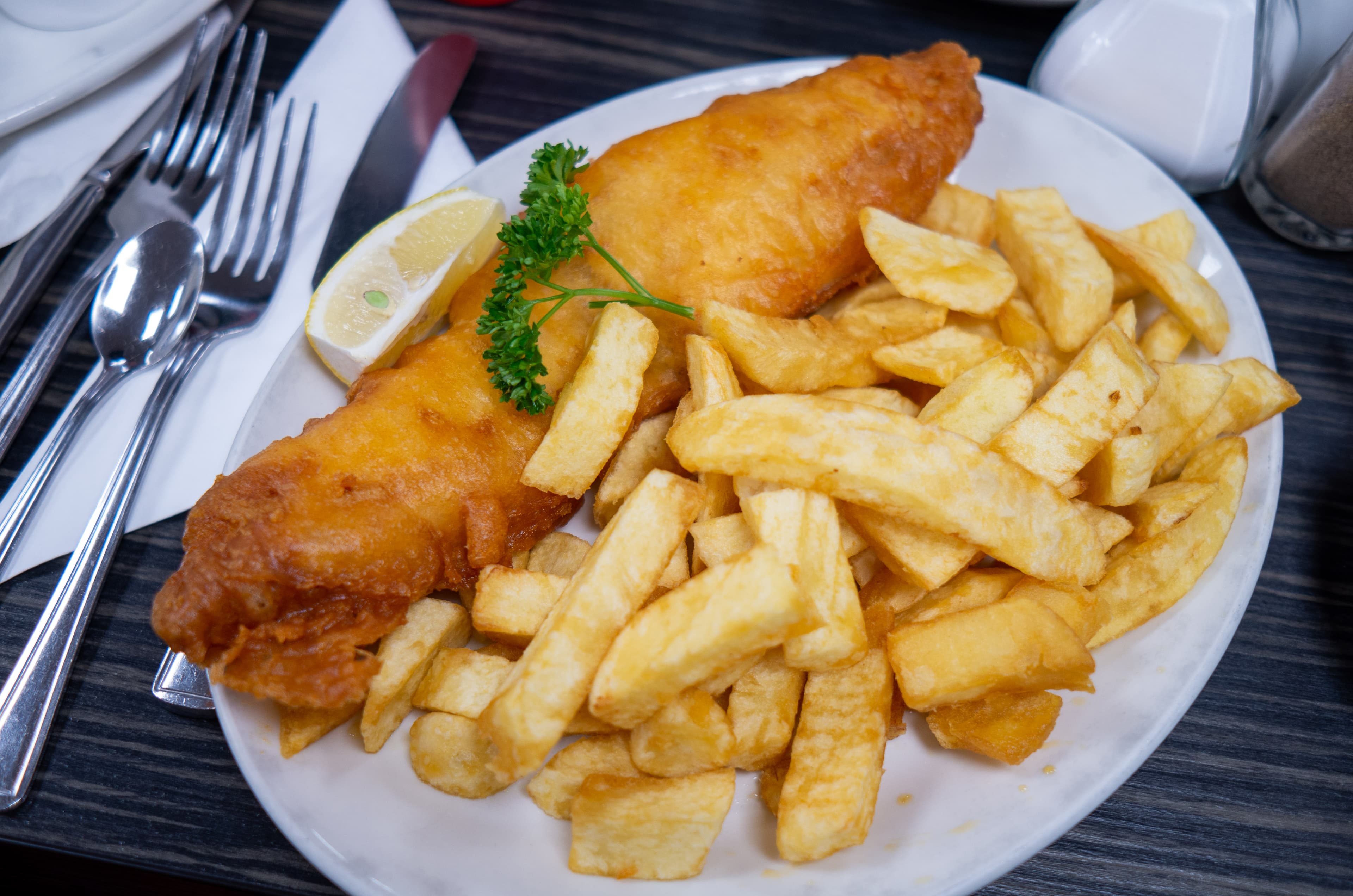 Wikimedia photo of Fish and chips